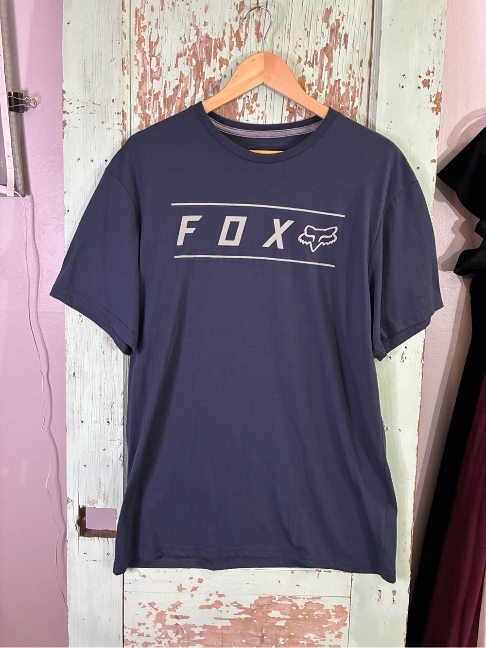 Fox Men's Navy Graphic Logo T-Shirt